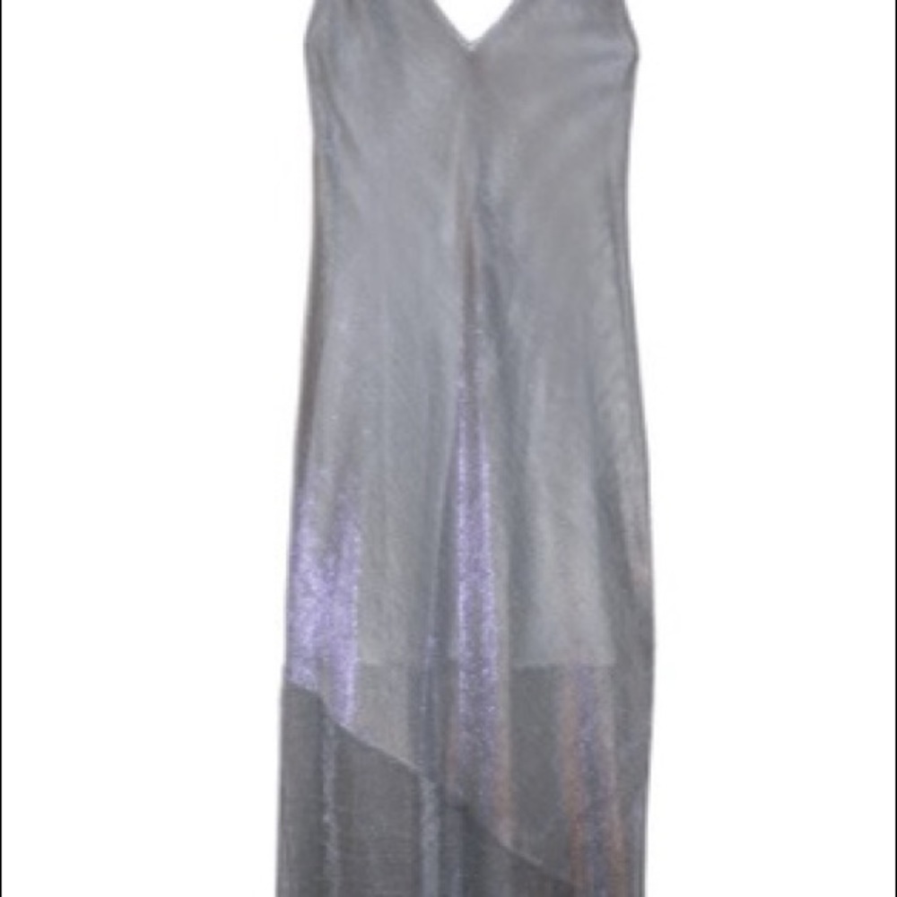 FLEUR DU MAL Sheer Metallic Dress
